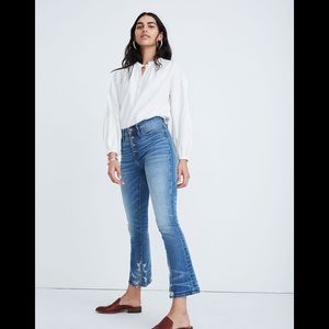 Madewell Petite‎ Cali Demi-Boot Jeans in Bess Wash: Button-Front Edition